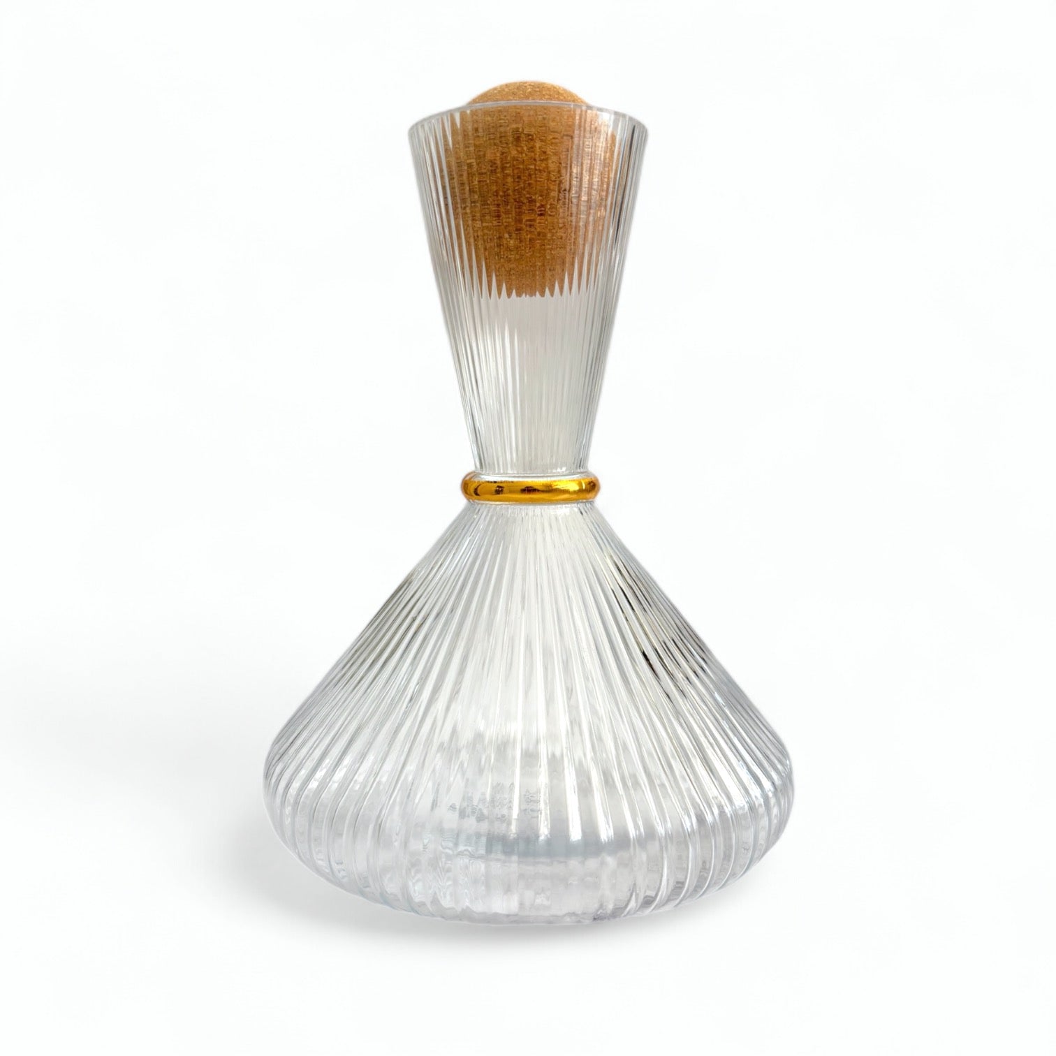 Marco Striped Glass Tall – Set of 6 Glasses and Carafe