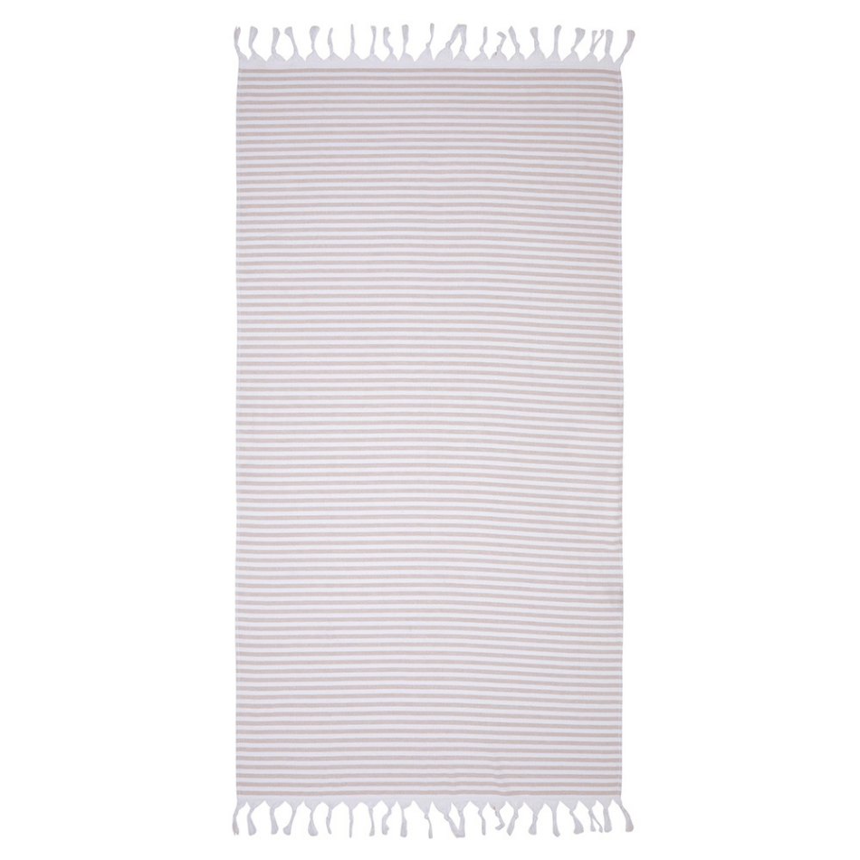 Scandi Striped Semi-Terry Towel