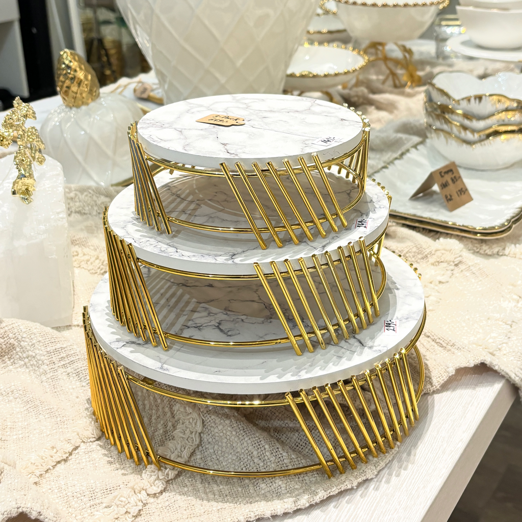Nelly Striped Cake Stand