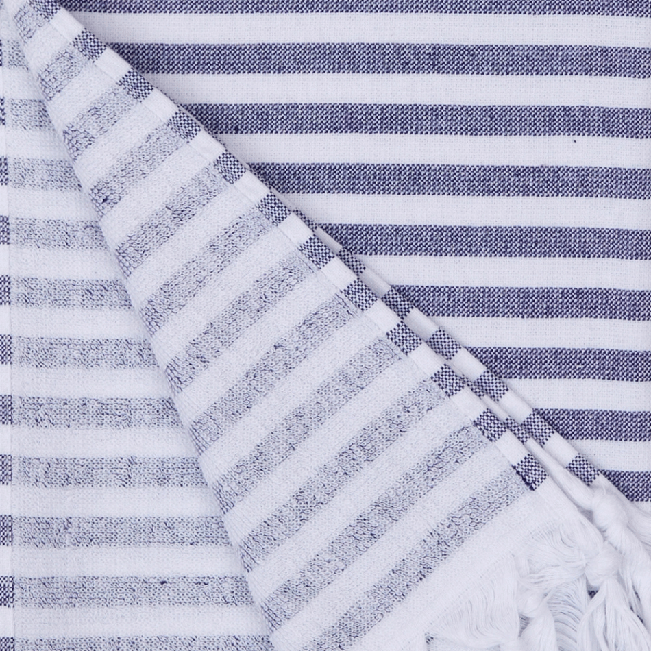 Scandi Striped Semi-Terry Towel
