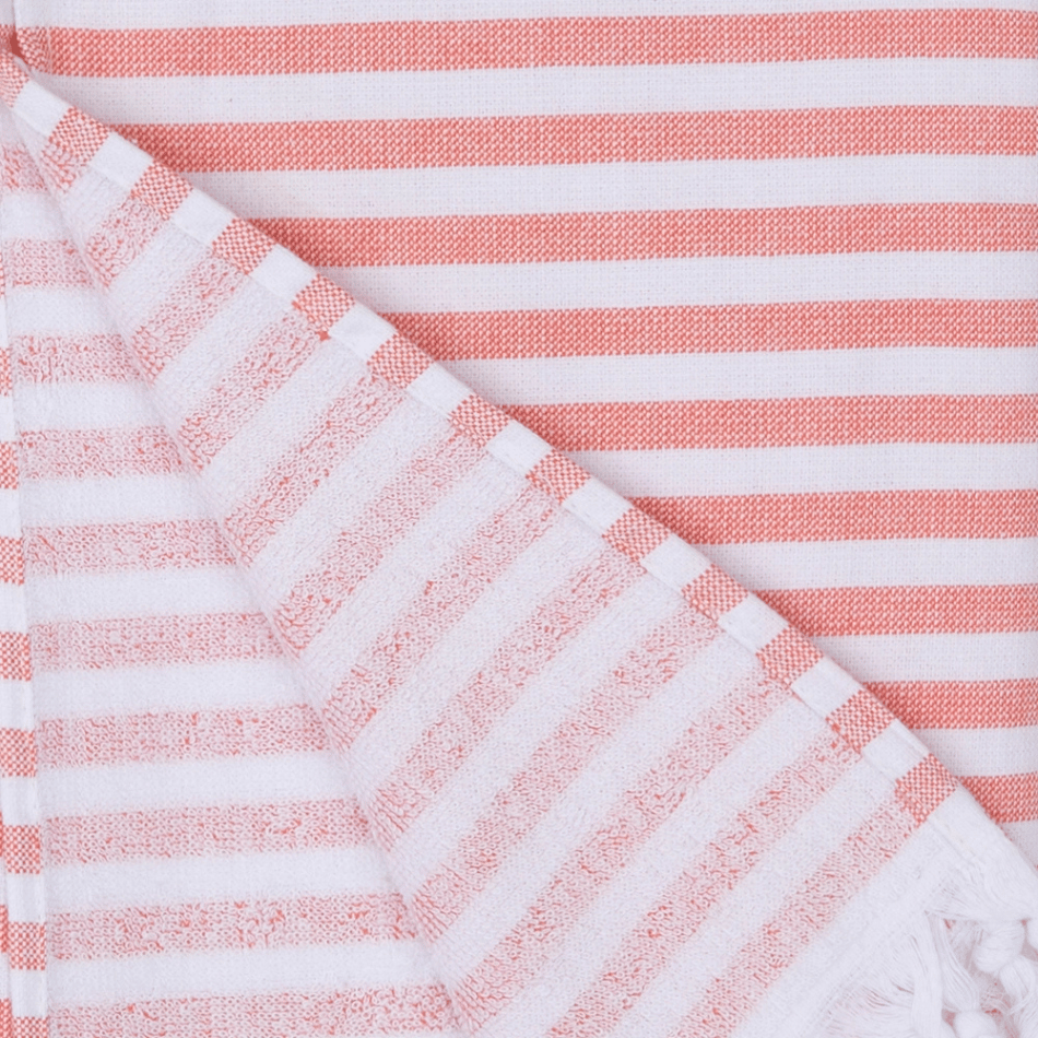 Scandi Striped Semi-Terry Towel