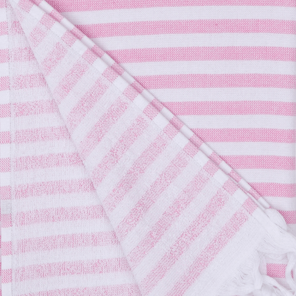 Scandi Striped Semi-Terry Towel