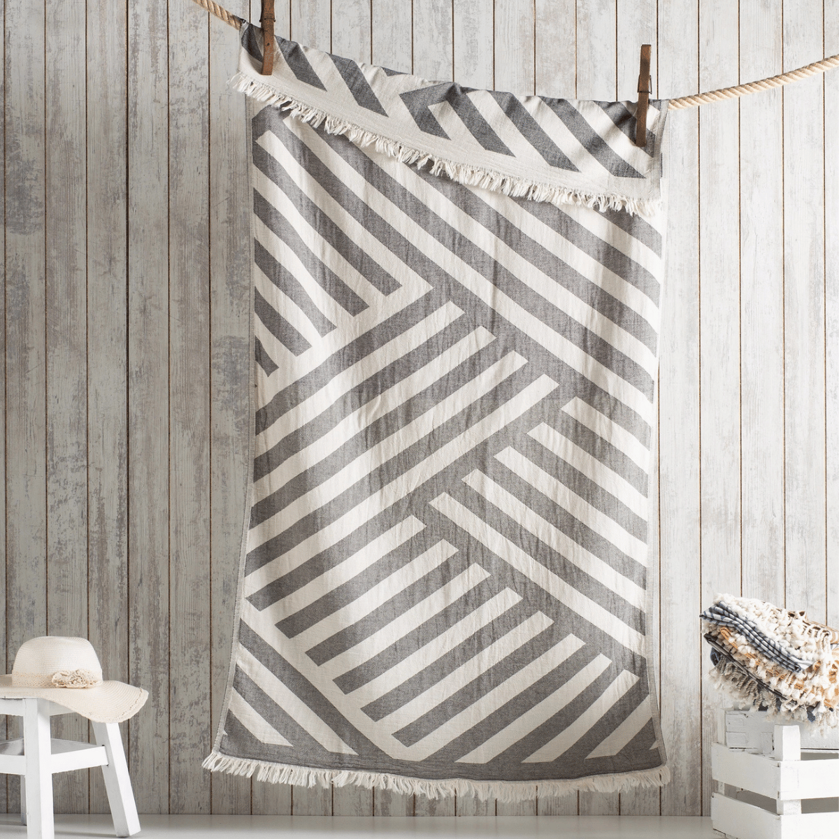 Hamam Towel Chevron