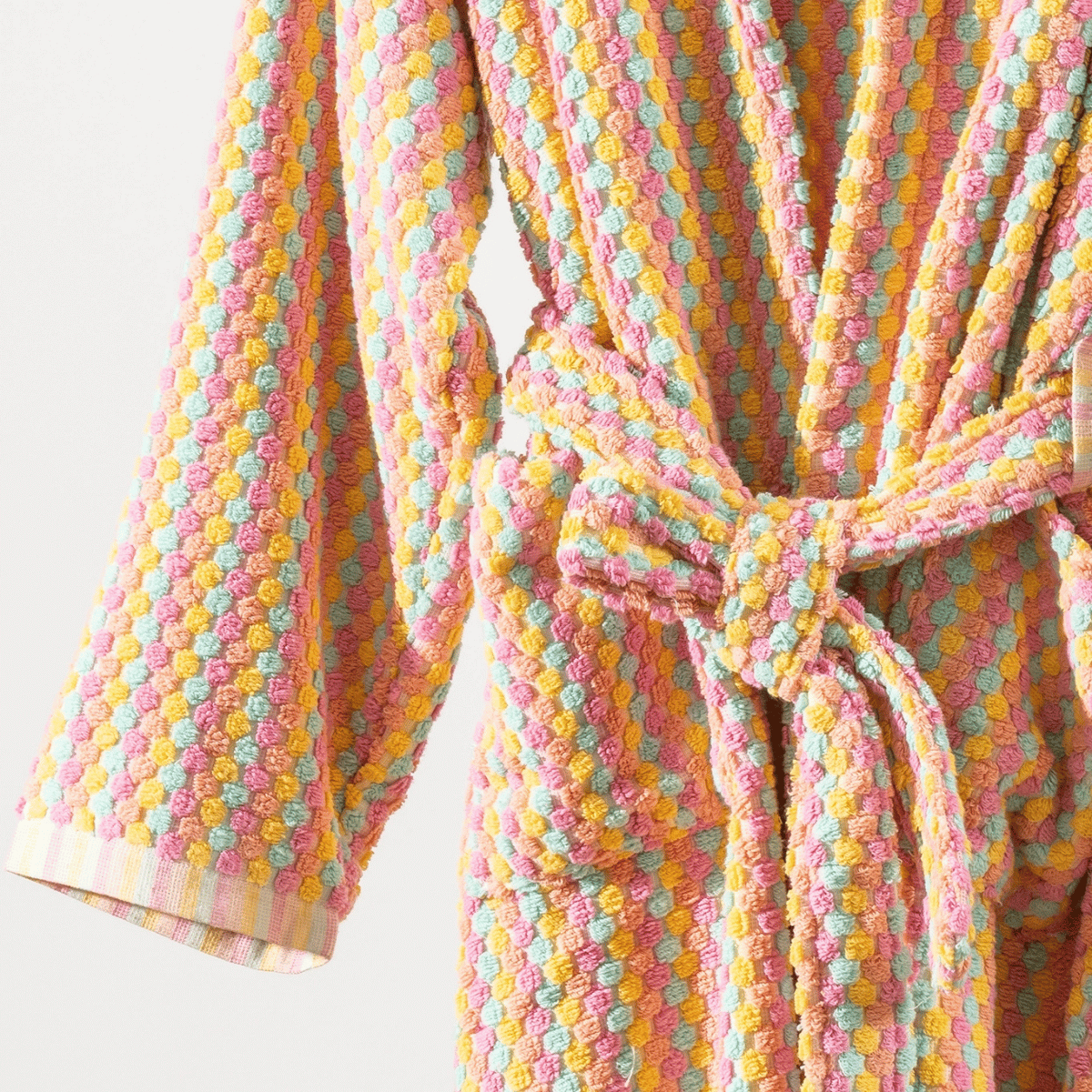 Multicolored Striped Bathrobe – Pom Pom