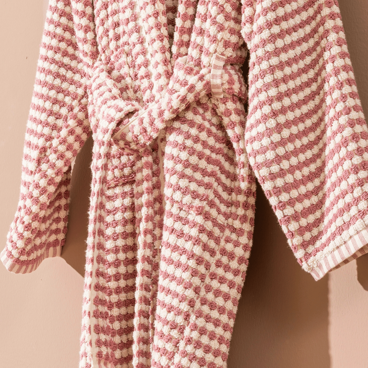 Pink Striped Bathrobe – Pom Pom