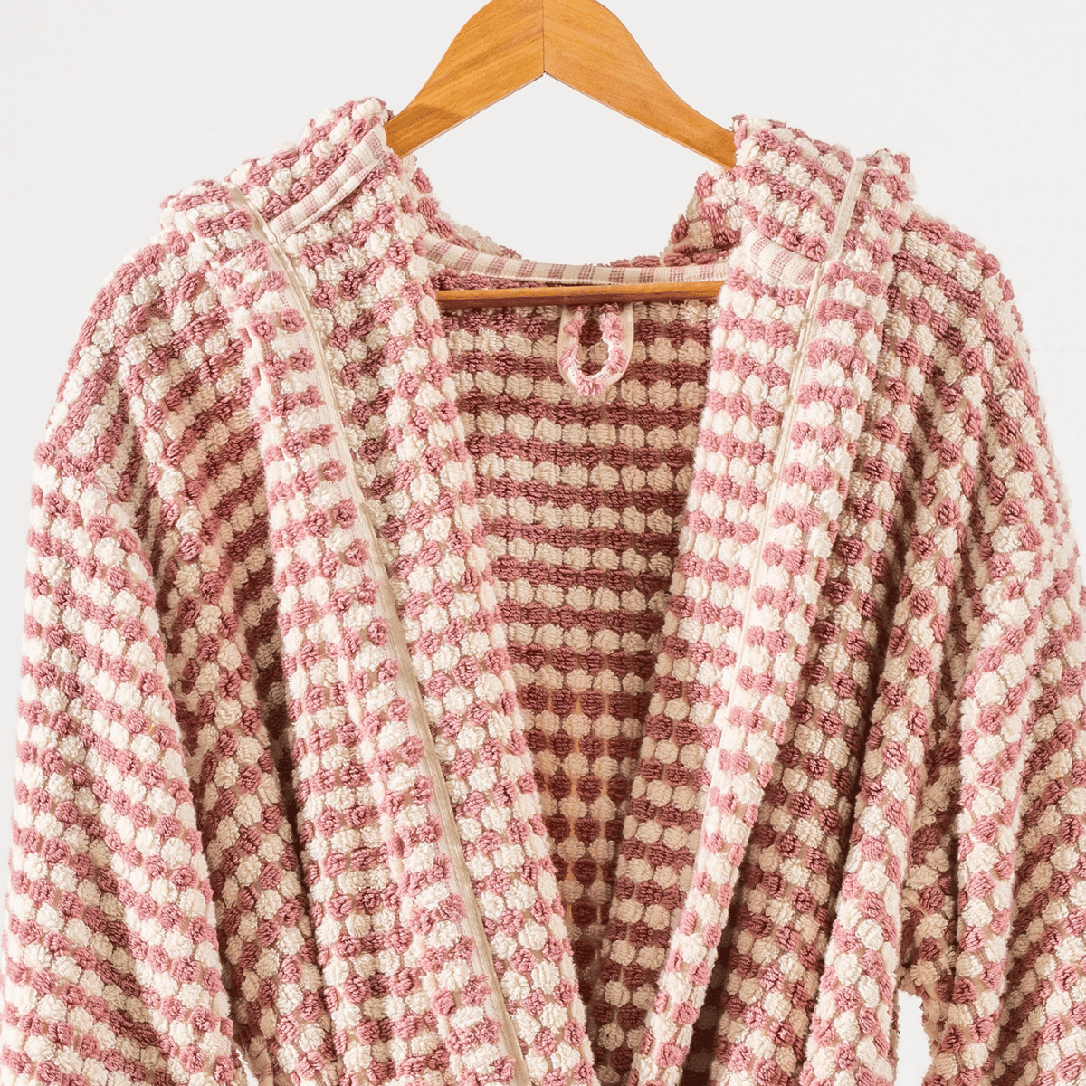Pink Striped Bathrobe – Pom Pom